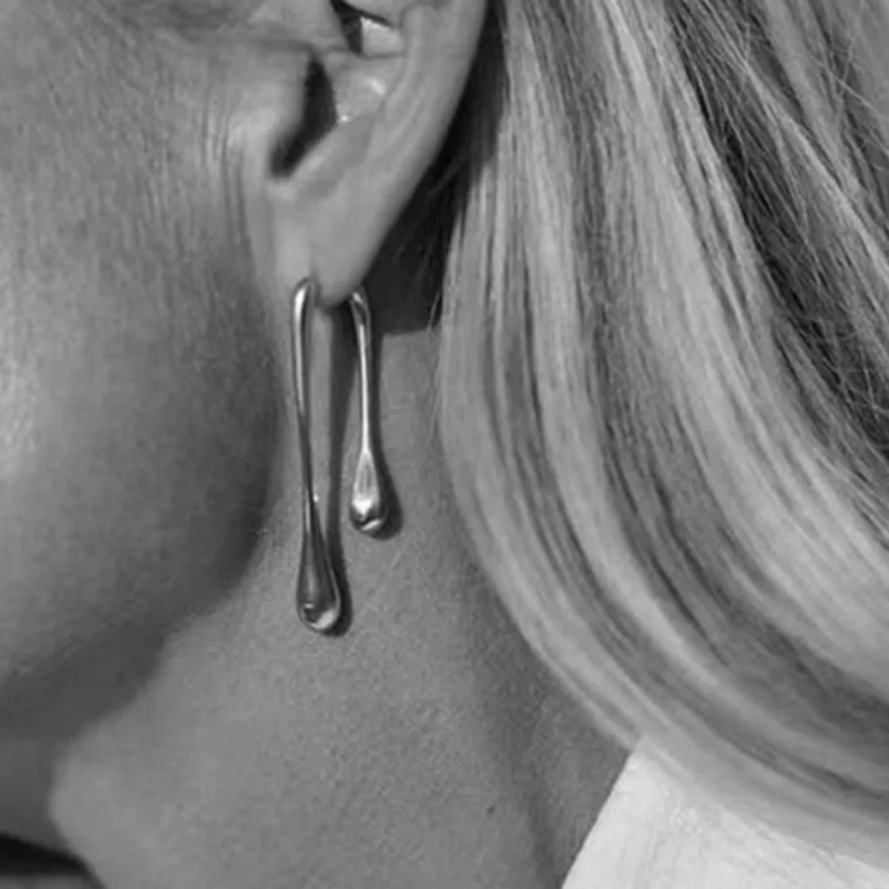 NWT STERLING SILVER UNIQUE EARRINGS - Picture 2 of 4